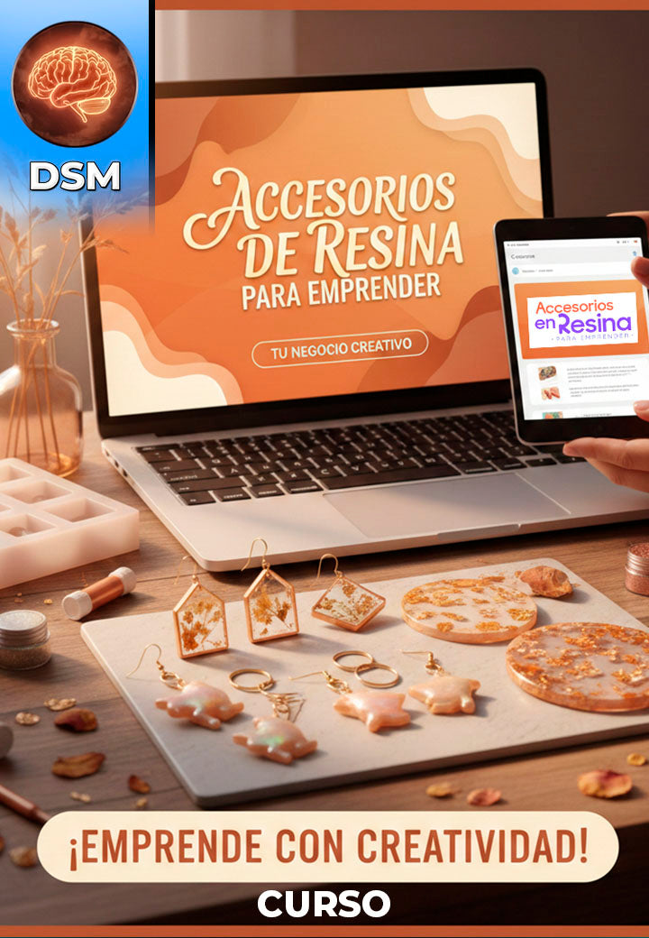 CURSO Accesorios en resina para emprender
